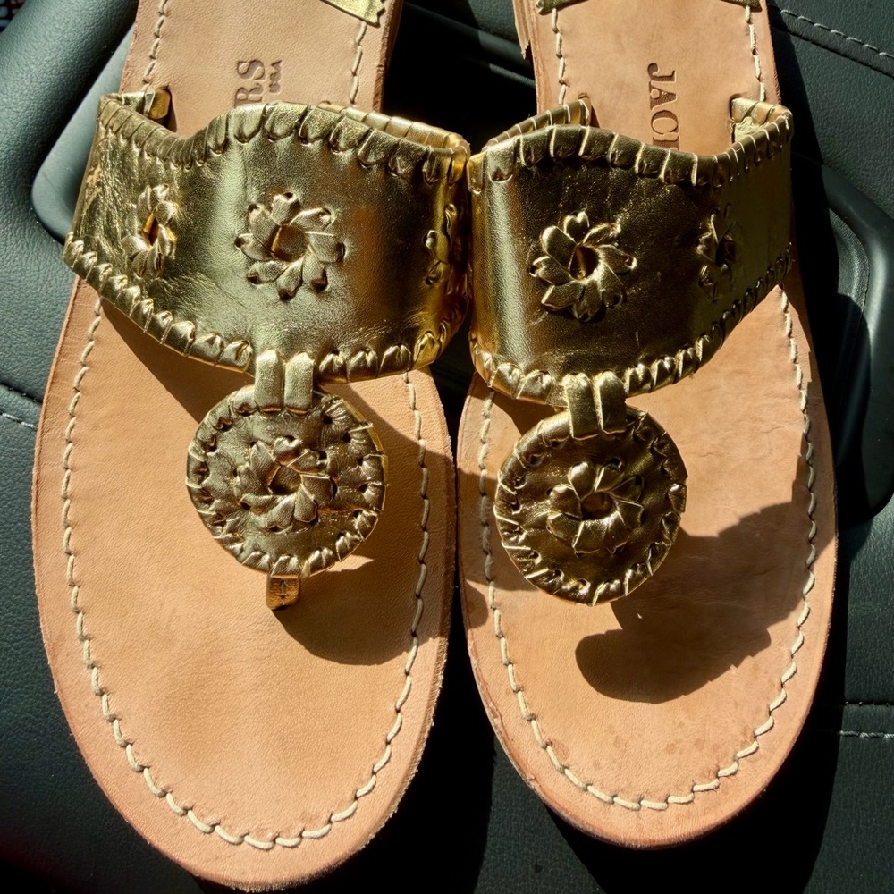 Jack Rogers Original Metallic Sandals